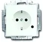 Schuko-Steckdose erhöhtem Berührungsschutz mit LED Kontrollschalter mit Glimmlampe Future Linear studioweiß matt (20 EUCBL-884)