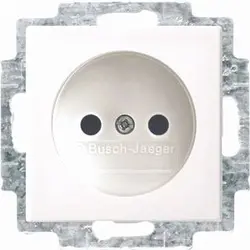 Busch-Jaeger Steckdose ohne Schutzkontakt erhöhtem Berührungsschutz Balance SI (2300UCB-914-500)