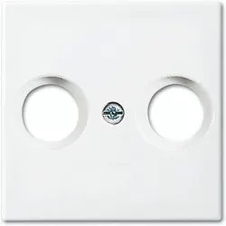 Busch-Jaeger Zentralplatte Antennendose Balance SI weiß glänzend (2531-914)