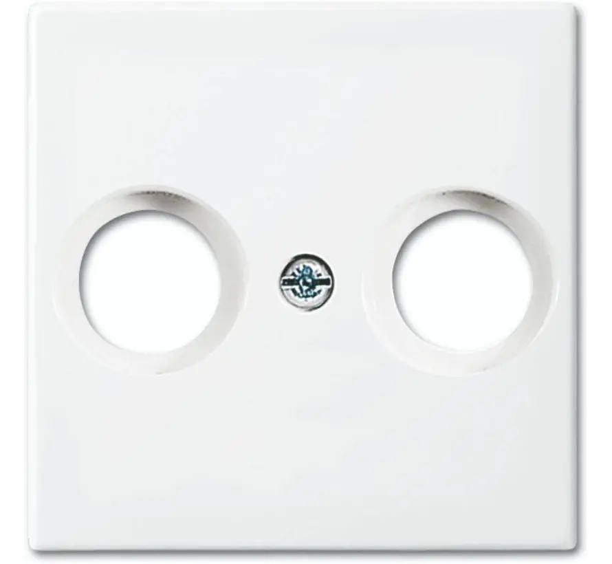 Zentralplatte Antennendose Balance SI weiß glänzend (2531-914)