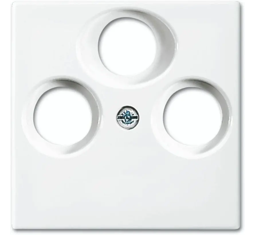 Zentralplatte Antennen- und SAT-Dose Balance SI weiß glänzend (1743-03-914)