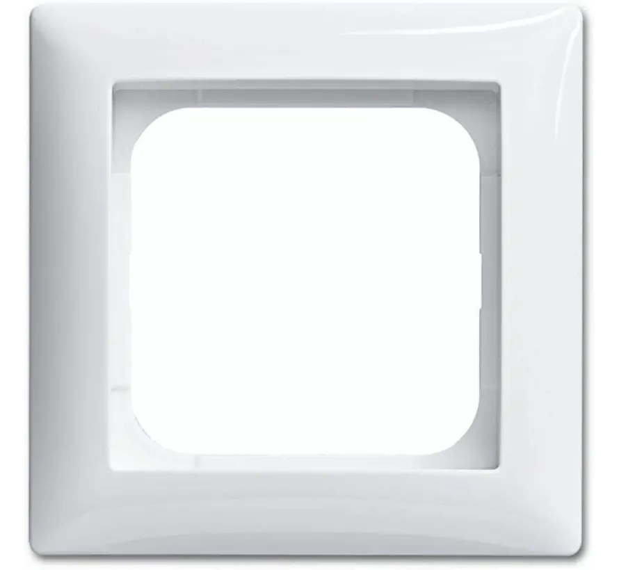 Abdeckrahmen 1-fach Balance SI weiß glänzend (1721-914)