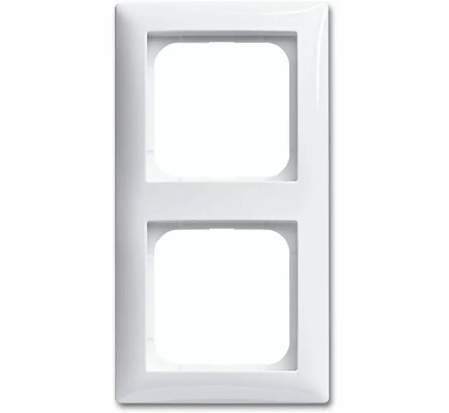 Abdeckrahmen 2-fach Balance SI weiß glänzend (1722-914)