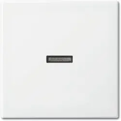 Busch-Jaeger Wippe mit kleinem transparentem Kontrollfenster Balance SI weiß glänzend (1789 N-914)