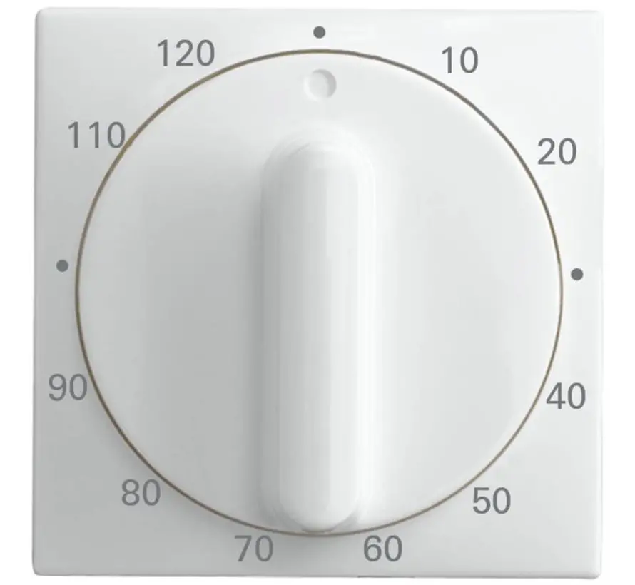 Drehgriff Zeitschalter 120 Minuten Balance SI weiß glänzend (1771-914-103)