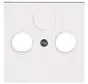 Zentralplatte Antennen / SAT Steckdose HK07 Athenis weiß (490929005)