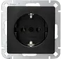 Schuko-Steckdose HK05 schwarz matt (923550004)