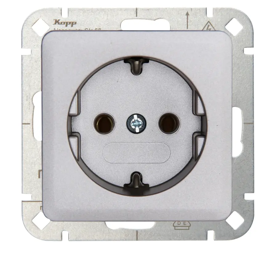 Schuko-Steckdose HK02 stahl (914820007)