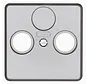 Zentralplatte Antennen / Koaxial Steckdose HK02 Milano stahl (358620004)