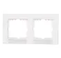 Abdeckrahmen 2-fach mit Beschriftungsfeld horizontal HK07 weiß (402629201)