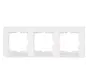 Abdeckrahmen 3-fach mit Beschriftungsfeld horizontal HK07 weiß (402729307)
