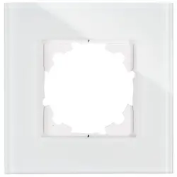 Kopp Abdeckrahmen 1-fach HK07 glas weiß (405302008)