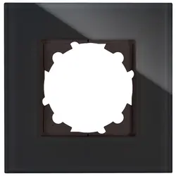 Kopp Abdeckrahmen 1-fach HK07 glas schwarz (405305001)