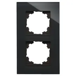 Kopp Abdeckrahmen 2-fach HK07 glas schwarz (405405004)
