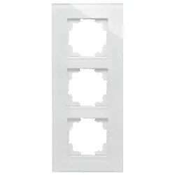 Kopp Abdeckrahmen 3-fach HK07 glas weiß (405502004)