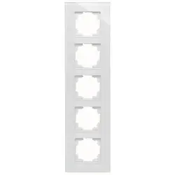 Kopp Abdeckrahmen 5-fach HK07 glas weiß (406702001)