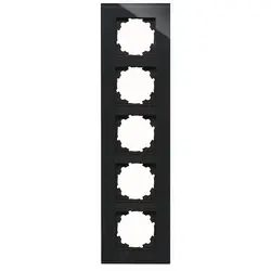 Kopp Abdeckrahmen 5-fach HK07 glas schwarz (406705004)