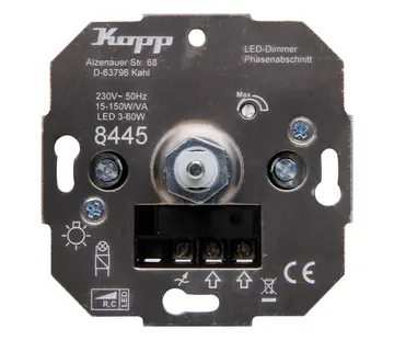 Kopp Dreh-/Druckdimmer 15-150W / LED 3-50W (844500001)