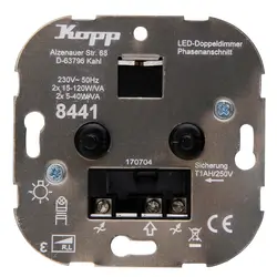 Kopp Duo-Dimmer LED 2x 5-40W (844100000)