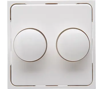 Kopp Dimmerbedienaufsatz für Duo-Dimmer HK07 Athenis weiß (492829004)