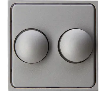 Kopp Dimmerbedienaufsatz für Duo-Dimmer HK07 Athenis stahl grau (492847006)