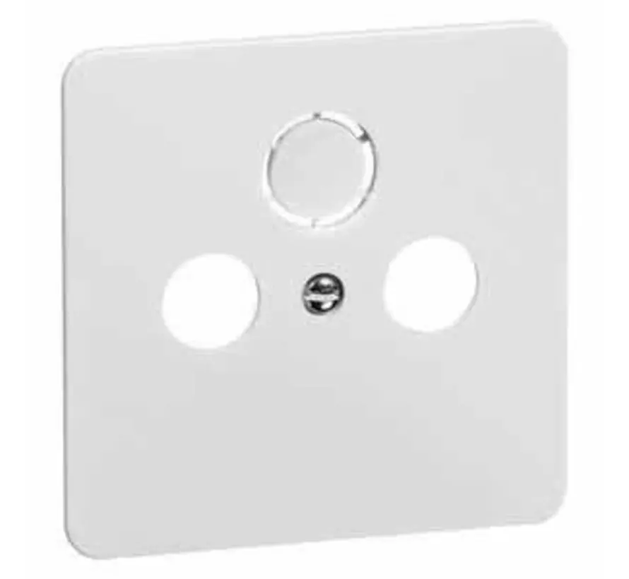 Zentralplatte Antennen / Koaxial Steckdose Standard reinweiß (80.610.02 TV)