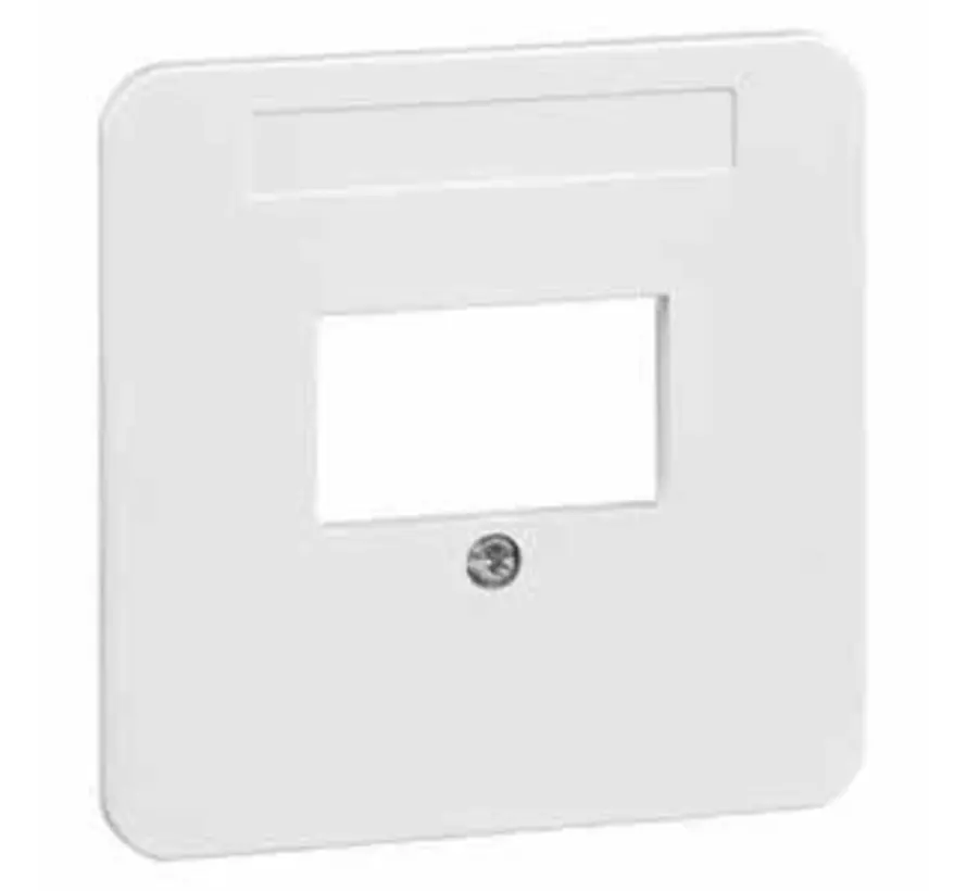 Zentralplatte mit Beschriftungsfeld für Lautsprecheranschlutz Standard reinweiß (80.610.02 TDO)