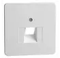 Zentralplatte RJ45 Netzwerk-Anschlussdose 1-fach Standard reinweiß (80.610.02 UAE/1-N)