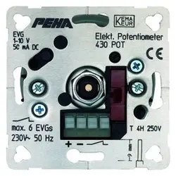 PEHA Potentiometer mit Schaltkontakt 1-10 Volt 50 mA (430 POT O.A.)