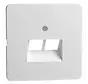 Zentralplatte RJ45 Netzwerk-Anschlussdose 2-fach Standard reinweiß (80.610.02 UAE/2-N)