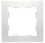 Abdeckrahmen 1-fach Badora reinweiß (11.571.02)