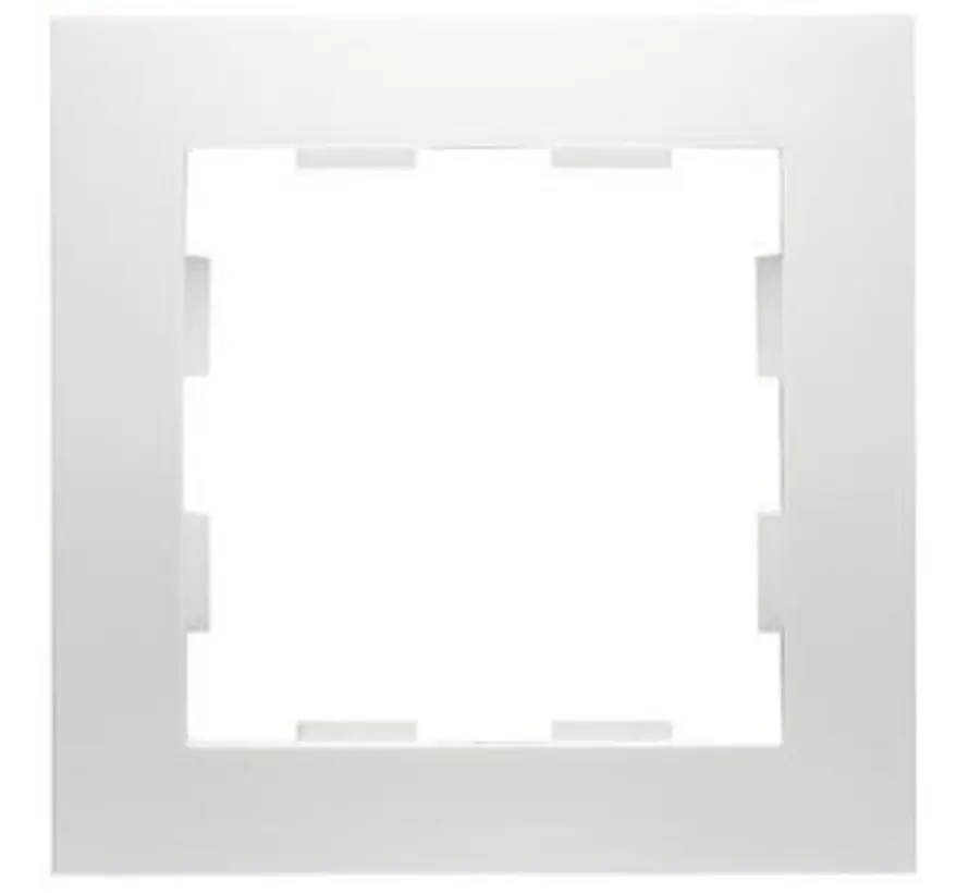 Abdeckrahmen 1-fach Badora reinweiß (11.571.02)