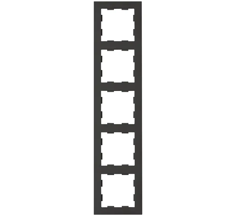 Abdeckrahmen 5-fach Badora schwarz matt (D 11.575.193)