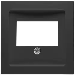 PEHA Zentralplatte für Lautsprecher/USB-Ladestation Badora schwarz matt (D 11.610.193 TAE)
