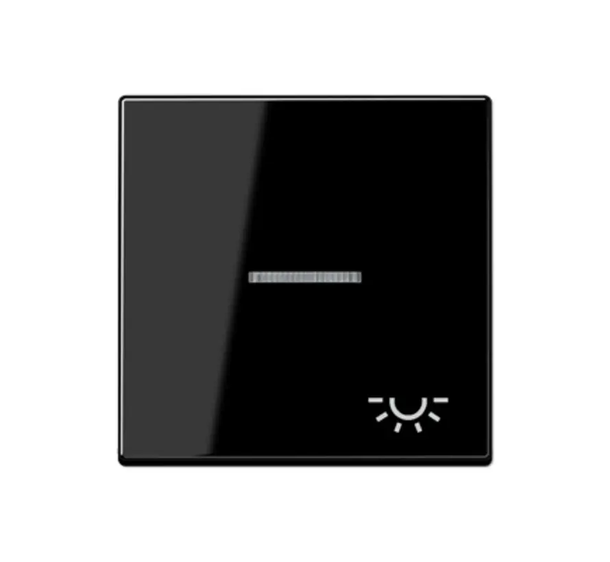 Wippe symbol Licht Kontrollfenster A-range schwarz glänzend (A 590 KO5 L SW)