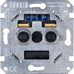 Tradim Doppel-Drehdimmer für 230V-Glüh- und Halogenlampen 2x 25-200 Watt (2472)
