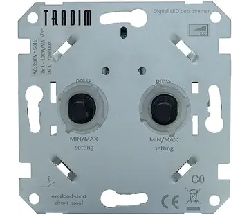 Tradim Doppeldimmer für LED 2x 1-100 Watt (2496)