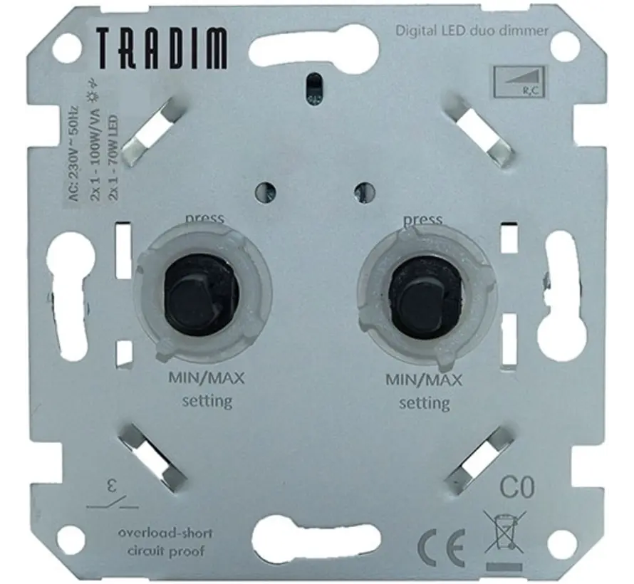 Doppeldimmer für LED 2x 1-100 Watt (2496)