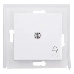Kopp Wippe Kontrollfenster symbol Klingel IP44 HK07 Athenis weiß (493952002)