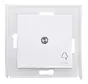 Wippe Kontrollfenster symbol Klingel IP44 HK07 Athenis weiß (493952002)