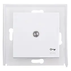 Kopp Wippe Kontrollfenster symbol Schlüssel IP44 HK07 Athenis weiß  (493962009)