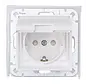 Shuko-Steckdose 1-fach IP44 HK07 Athenis weiß (954029009)