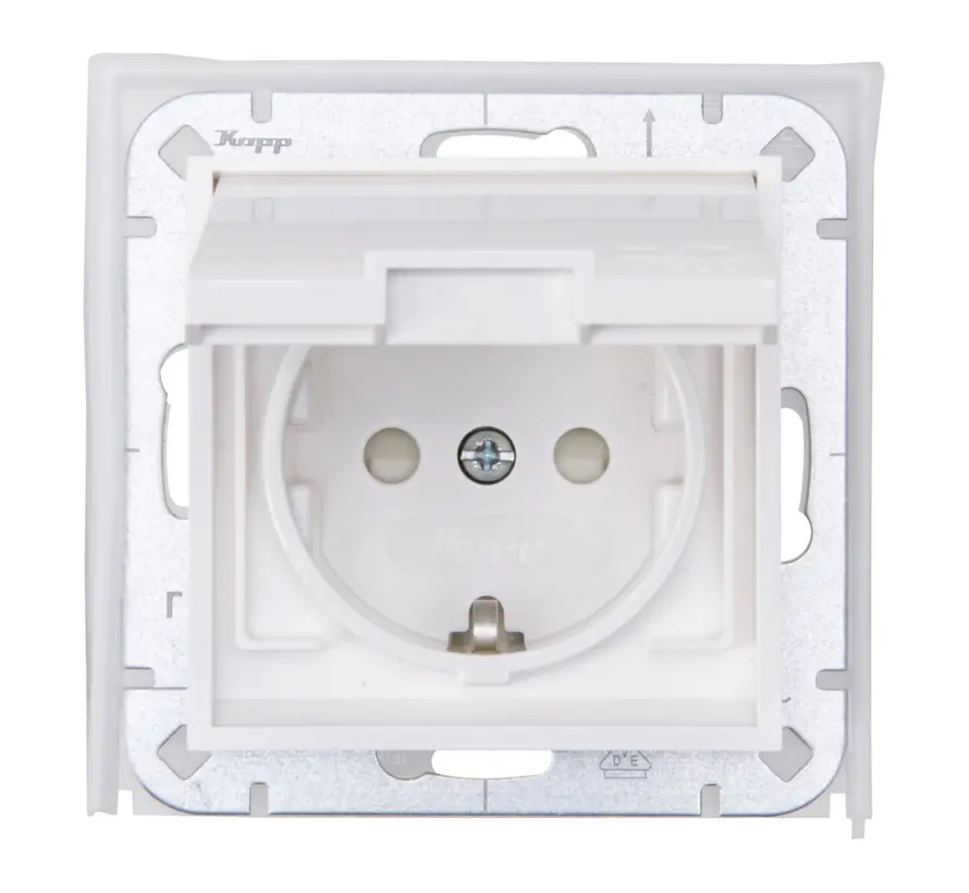 Shuko-Steckdose 1-fach IP44 HK07 Athenis weiß (954029009)