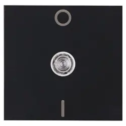 Kopp Wippe mit Aufdruck 0 - I mit Kontrollfenster transparent HK07 Athenis schwarz matt