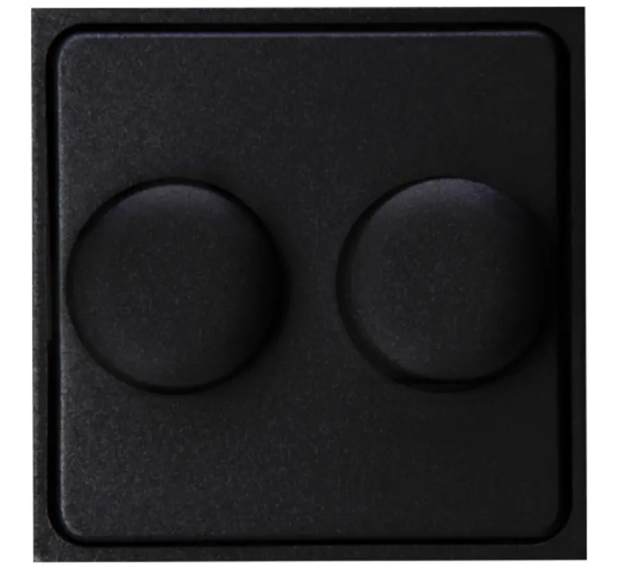 Dimmerbedienaufsatz für Duo-Dimmer HK07 Athenis schwarz matt