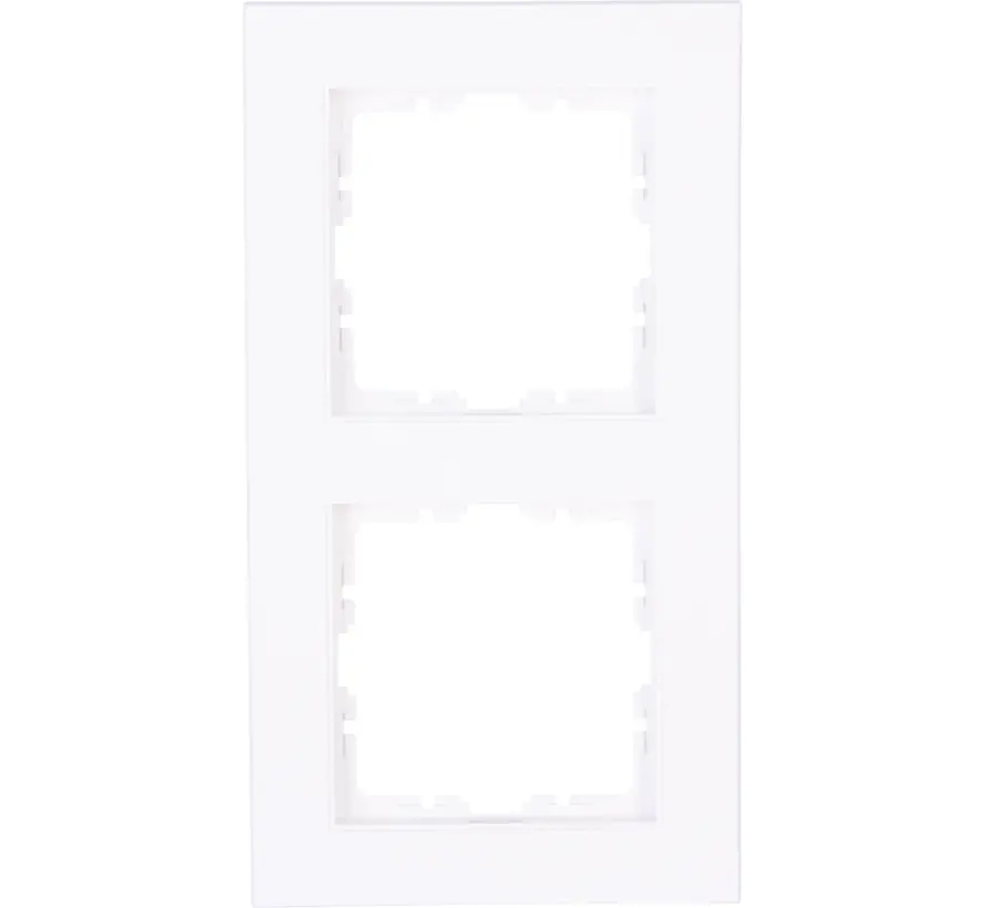 Abdeckrahmen 2-fach arktisweiß glänzend HK07 (402613002)