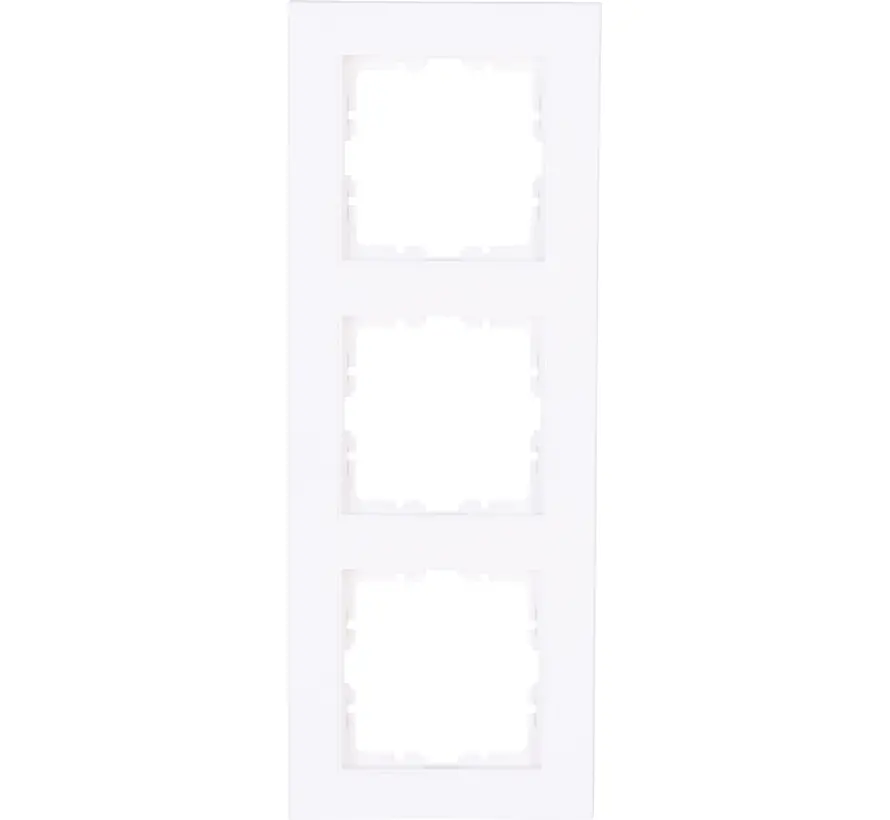 Abdeckrahmen 3-fach arktisweiß glänzend HK07 (402713005)