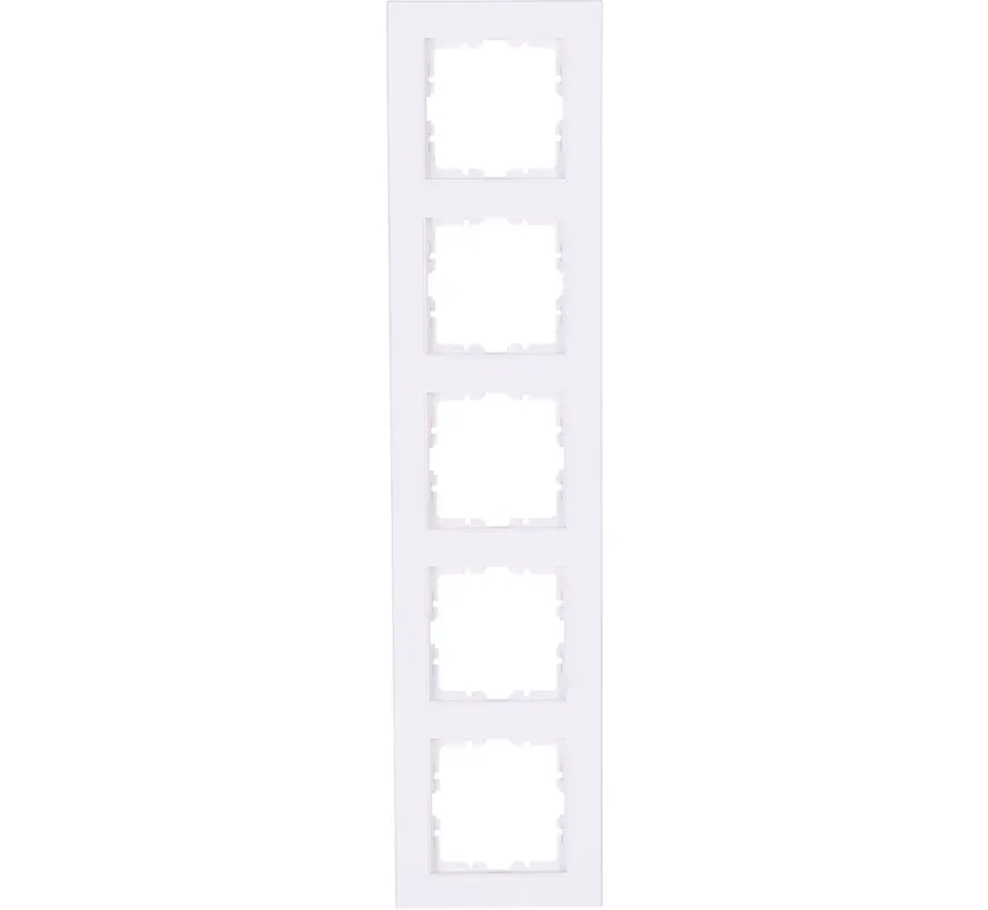 Abdeckrahmen 5-fach arktisweiß glänzend HK07 (402913001)