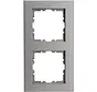 Abdeckrahmen 2-fach HK07 PURE stahl (406947000)