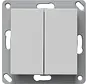 EnOcean Funk Wandsender 2fach System 55 grau matt (2422015)